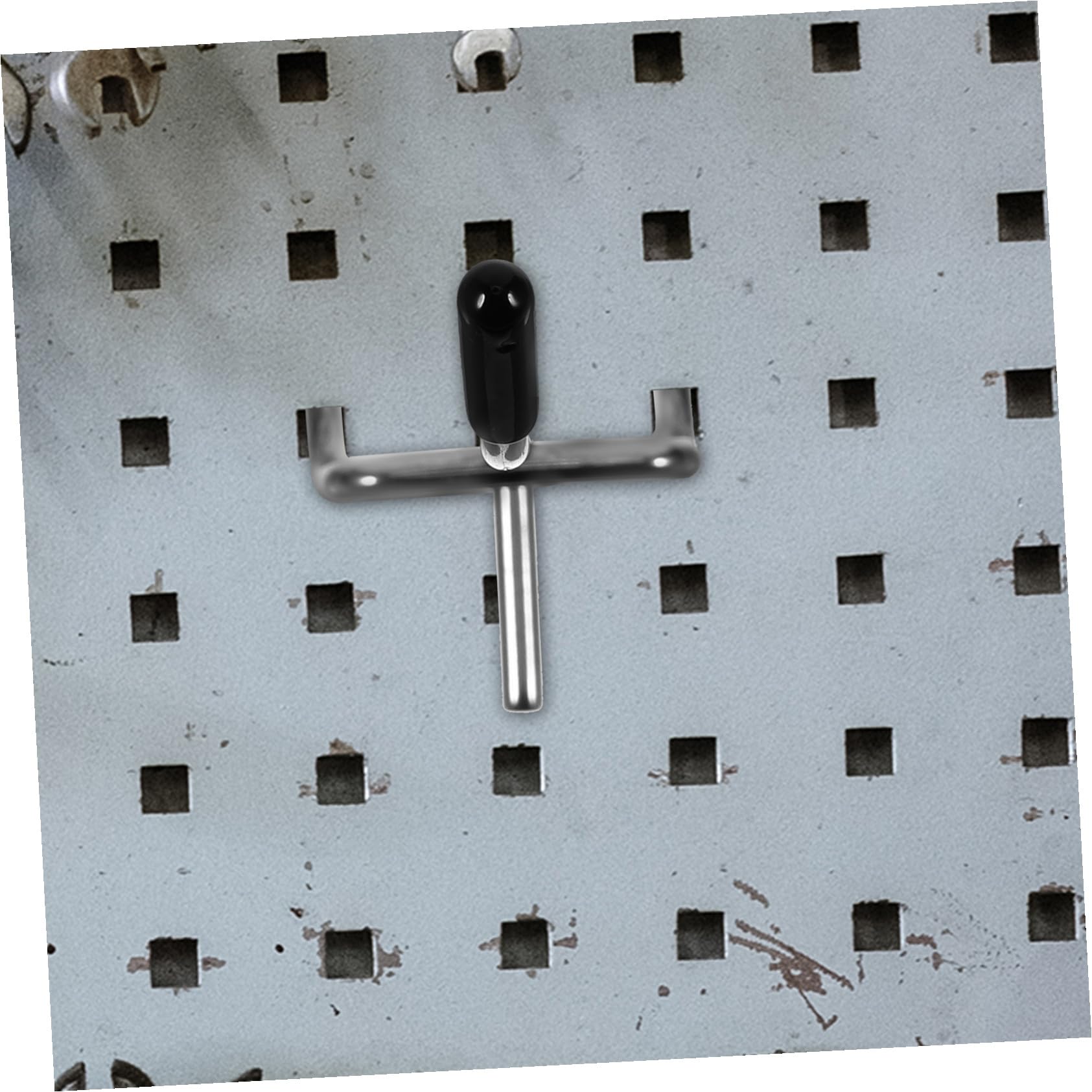 ULTECHNOVO Ganci per Pannelli Forati in Ferro 1/4 e 1/8 Pollice 50pezzi Spaziatura 2,5cm per Scaffalature Garage Ufficio e Supermercati