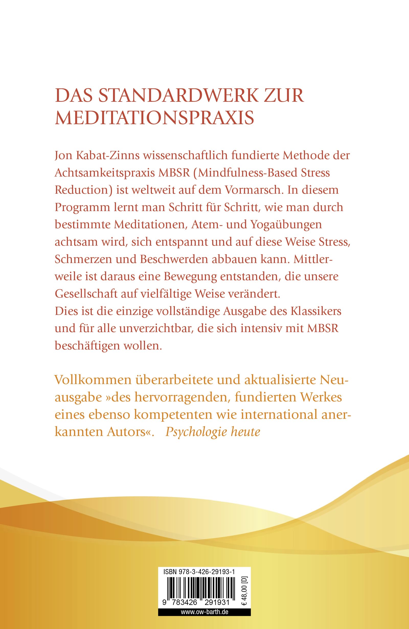 Gesund durch Meditation: Das vollständige Grundlagenwerk zu MBSR | Der große Bestseller zur Stressreduktion und Stressbewältigung