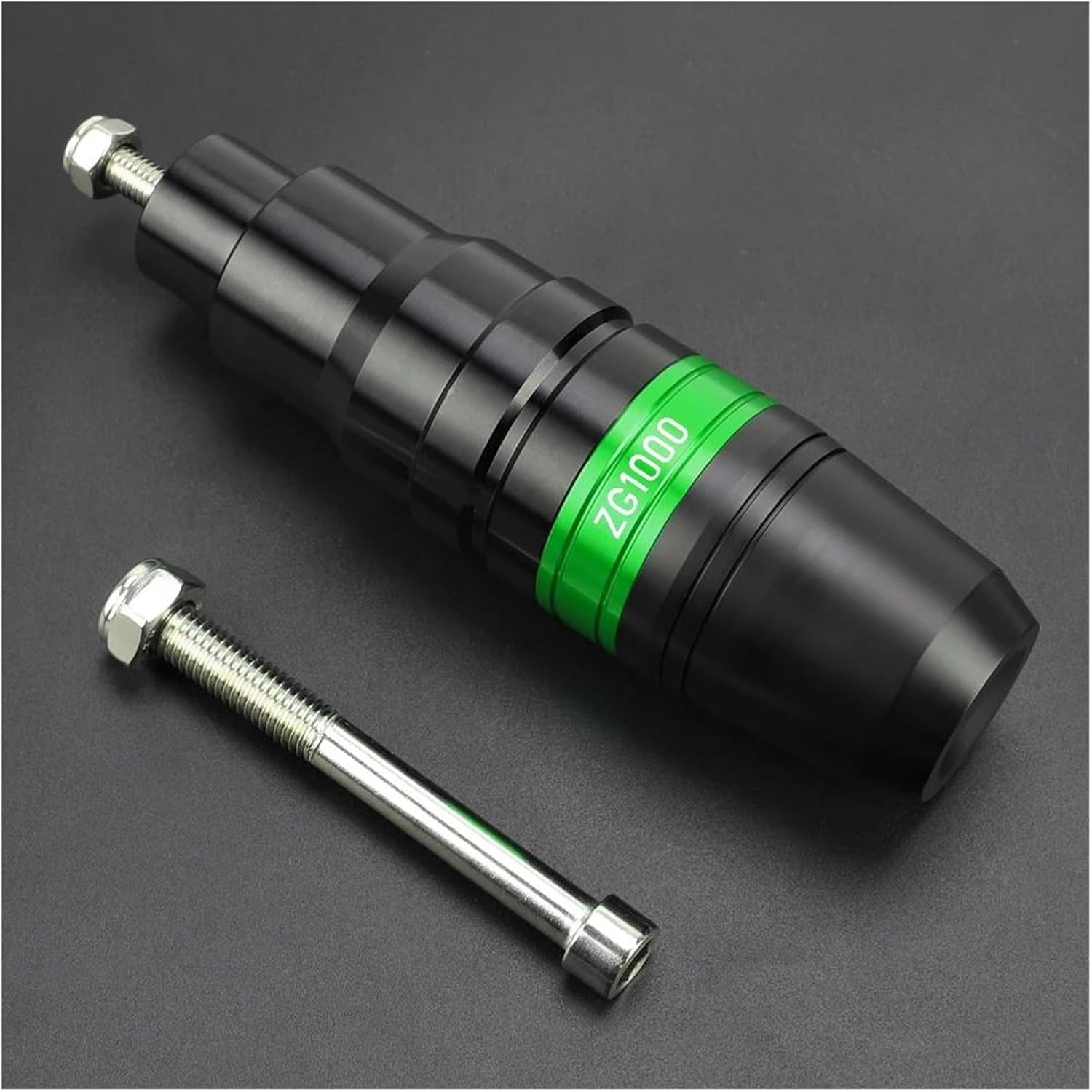 Anti Crash Pad Protector For Kawasaki Motorcycle ZG1000 CONCOURS 1992-2006 Exhaust Slide Guard(B-Green)