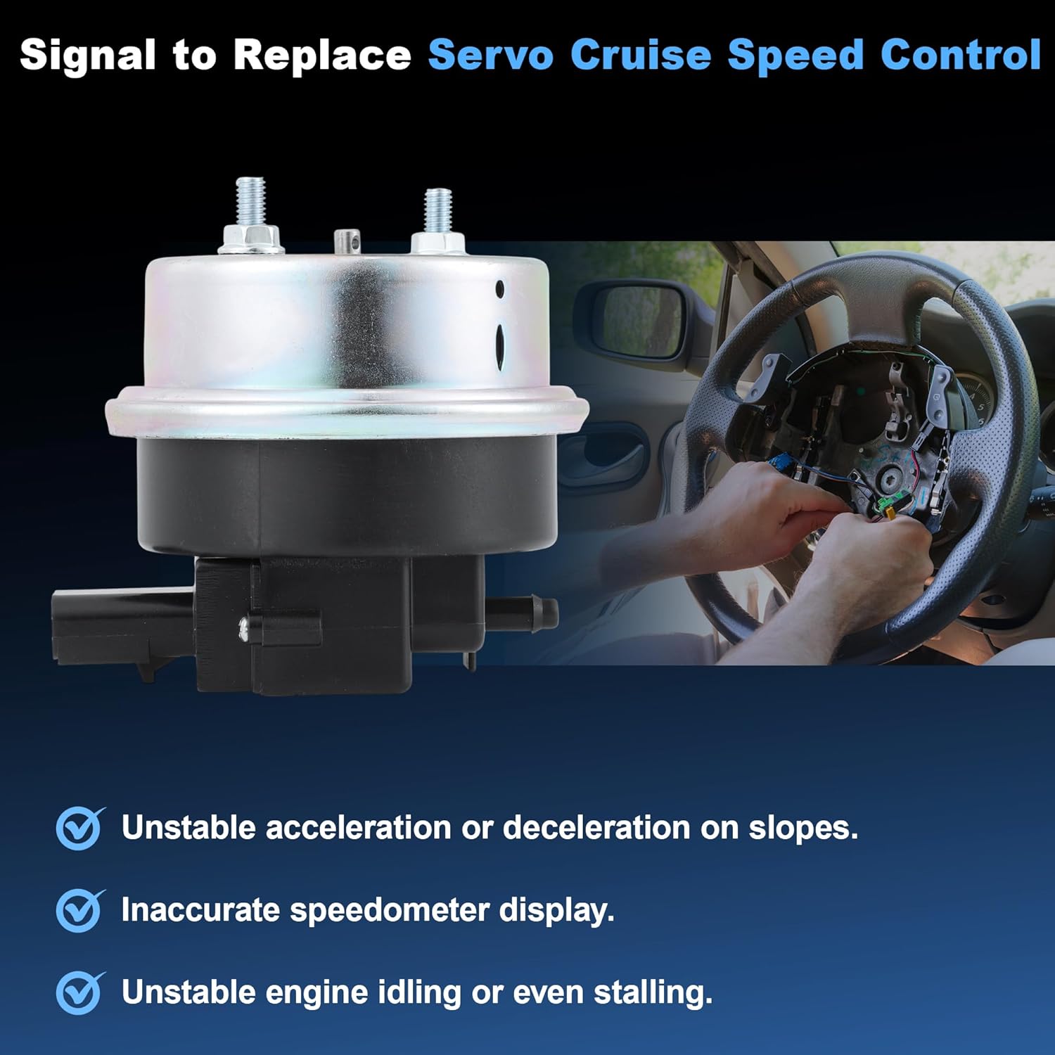 Servo Cruise Speed Control for Dodge Dakota Durango for Ram 1500 2500 3500 1997-2007, Cruise Control Actuator for Jeep Grand Cherokee Liberty 1998-2007