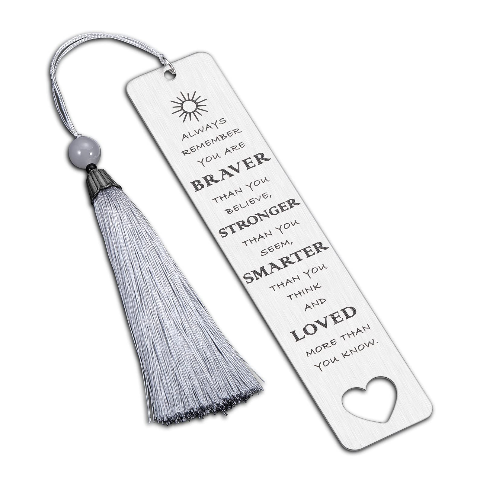 Bookmark with Tassel Inspirational 2023 Graduation Gifts for Him Her Daughter Son Boys Girls Birthday Christmas Gifts for Women Men High School Students Teacher Book Lover Bookworm Reader from Dad Mom