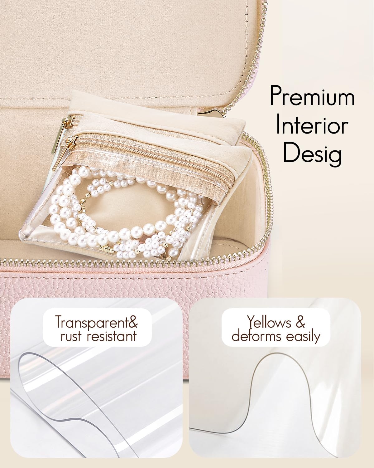 Vlando Regalos para profesores para mujeres, joyero con 12 bolsas de joyería de terciopelo, estuche de joyería de viaje para niñas, organizador de joyas para viajeros, ideas de regalo de cumpleaños