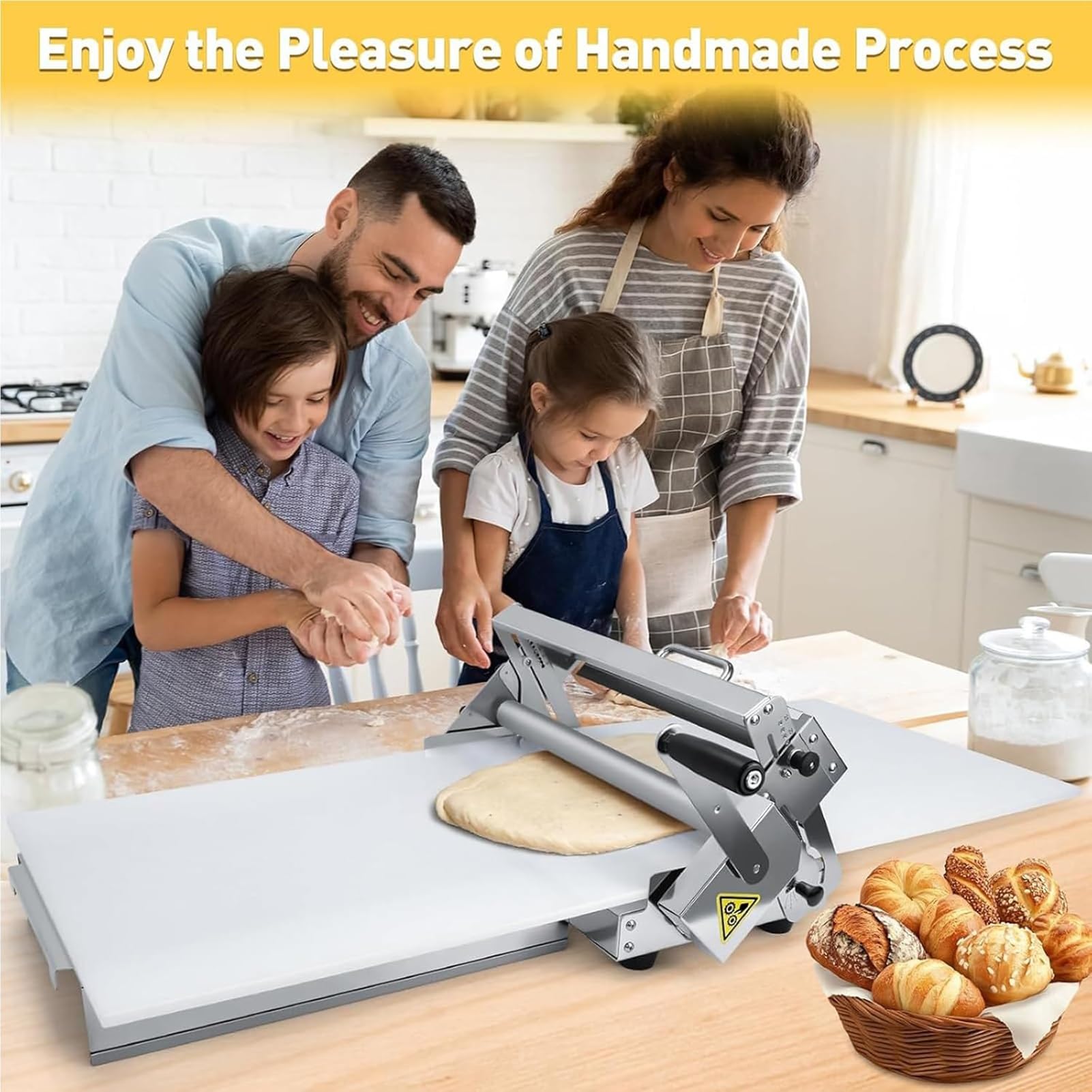 Laminatoio for pasta pieghevole, sfogliatrice commerciale manuale