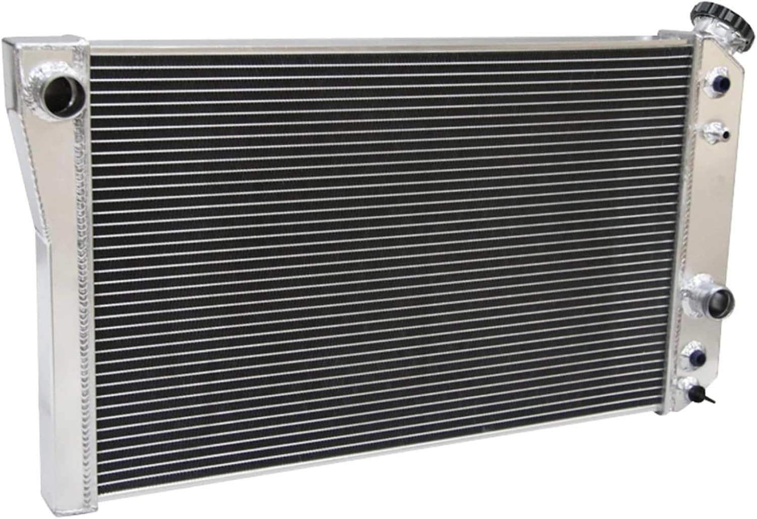 CU829 4 Row Core Radiator For Chevy 1984-1990 Corvette/1982-2002 S10 Blazer 5.7L V8 Conversion Crossflow AT Aluminum Engine Radiators