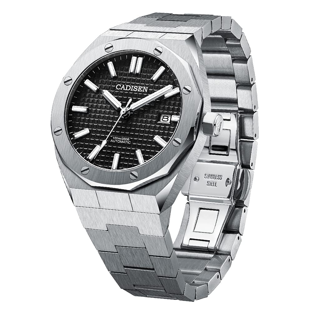 CADISEN - Reloj automático para Hombre con Cristal de Zafiro Impermeable a 100 m