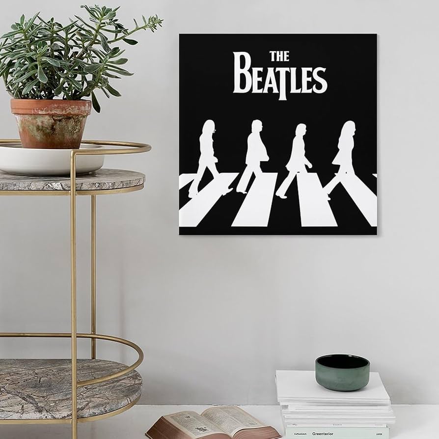 非売品 beatls ビートルズ 木製パネル4枚セット 当時物 販促品 壁掛