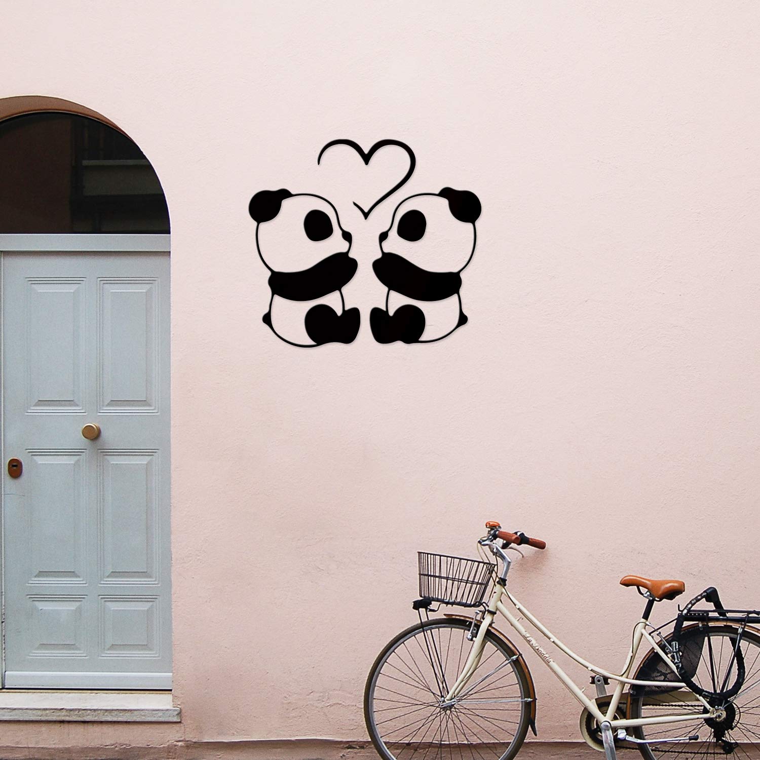 Amazon.com: Transparent Decal Stickers of Panda Love (Black