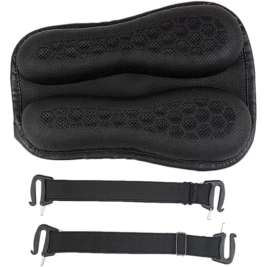 Cuscino per sedile moto | Imbottitura in gel per sedile posteriore passeggero per guida - Cuscino sedile passeggero in gel per motociclette, convezione dell'aria e tecnologia di raffreddamento