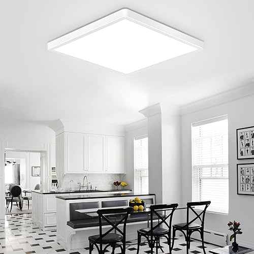 Miniatura 2 de Lámpara de techo LED empotrada de 12 pulgadas, 24 W, 3000 K4000 K6000 K, luz de techo LED cuadrada ajustable, lámpara de techo de pantalla plana de