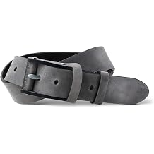 PEGAI Distressed Leather Belt for Men | Rustic Minimalist Handcrafted Leather Belt | Boone