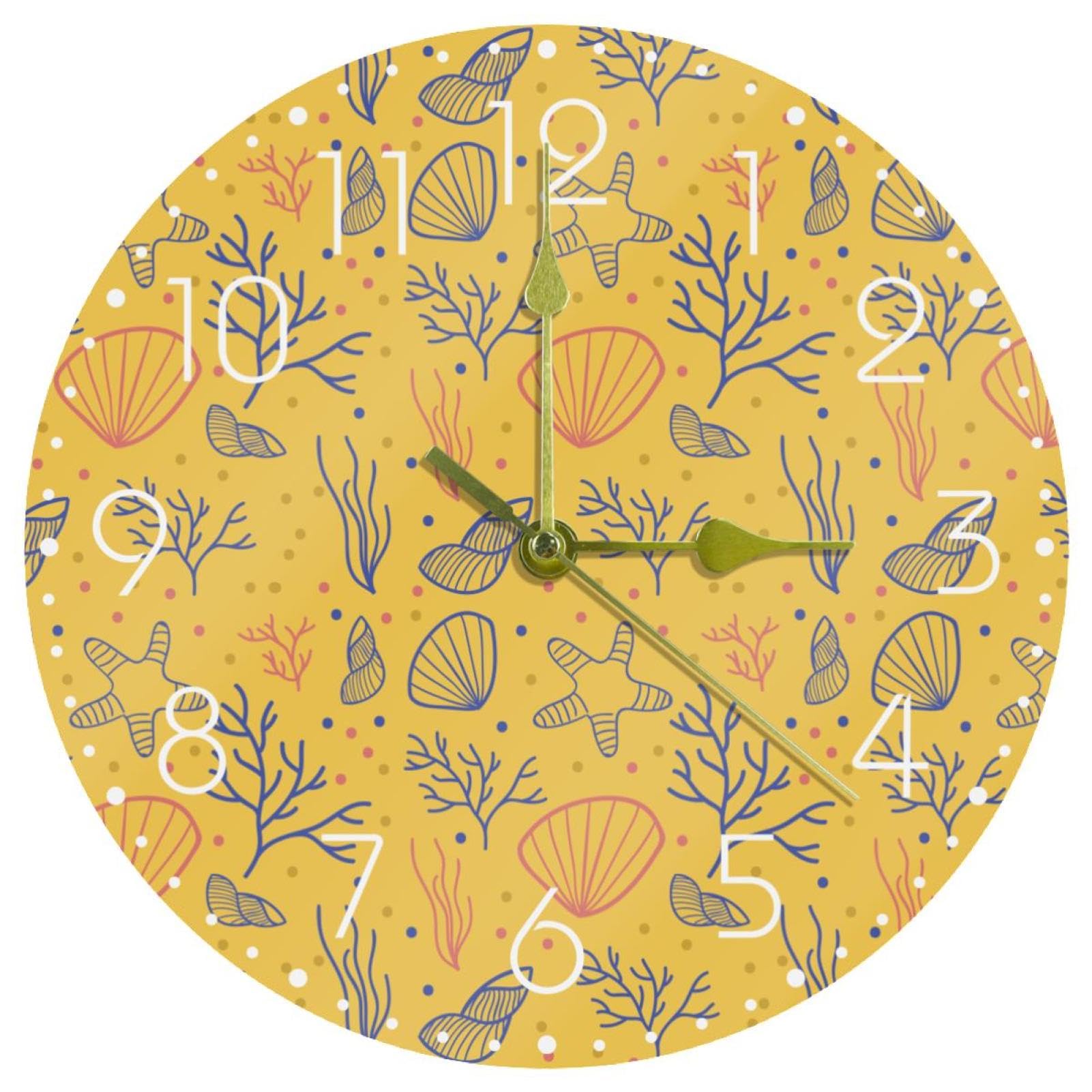 Horloge murale pour salle de bain étanche et silencieuse