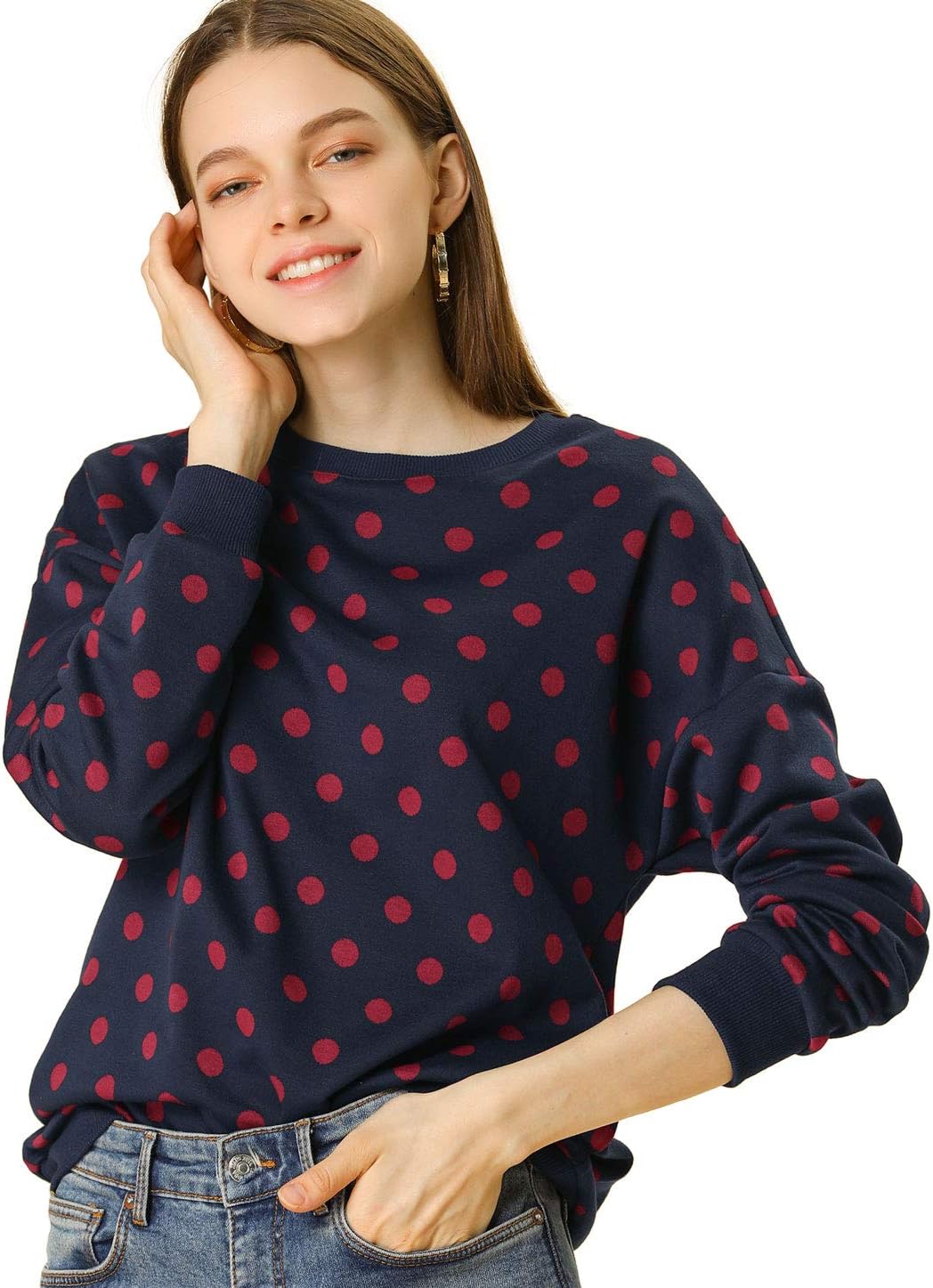Best polka dot sweater women