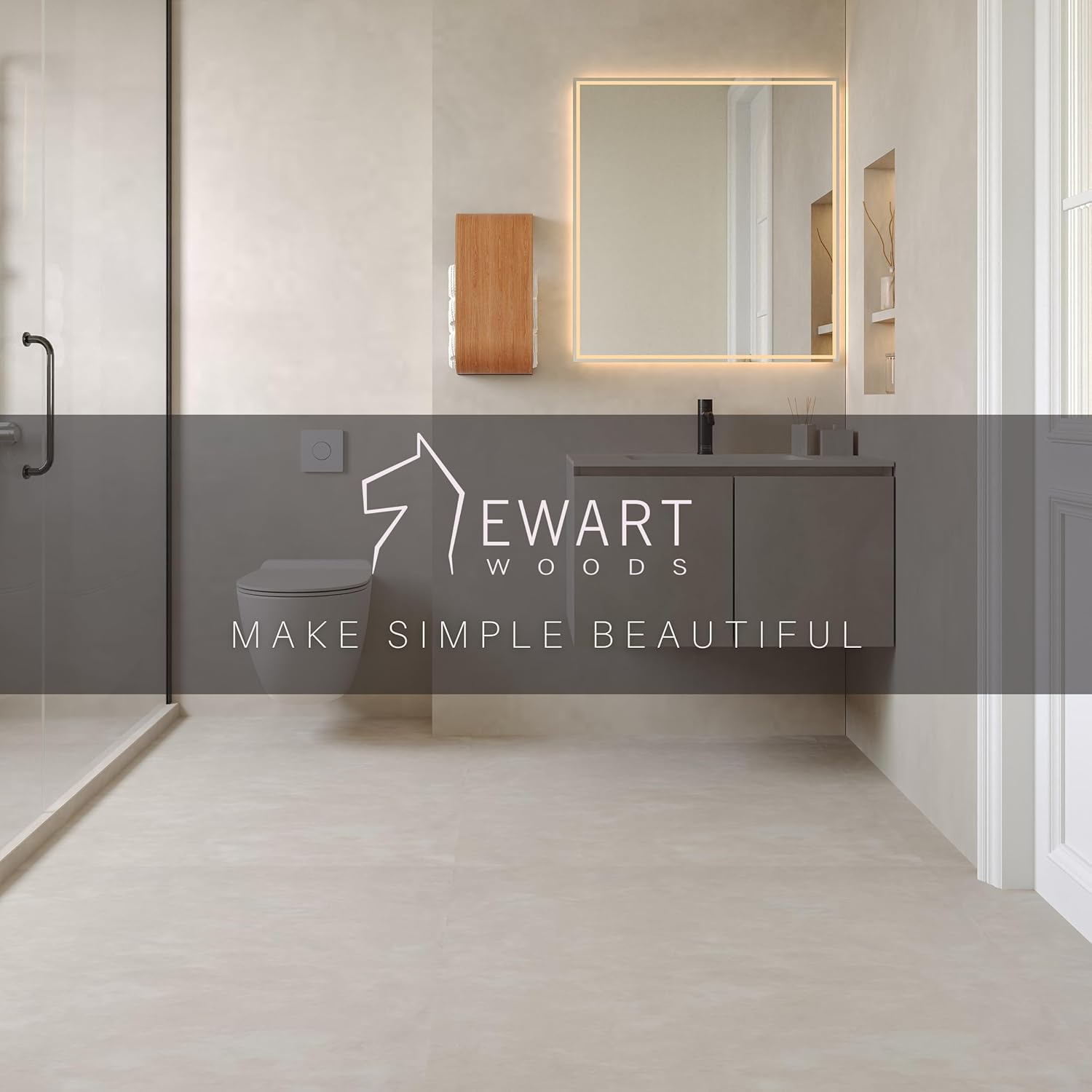 Bathroom Towel Holder, Toilet Paper Holder, Wooden Shelf, Walnut WC Roll Storage, Wall Mount Floating Rolls Rack, Unique Holders for Bathroom, TP Organizer (Wenge, Wide)