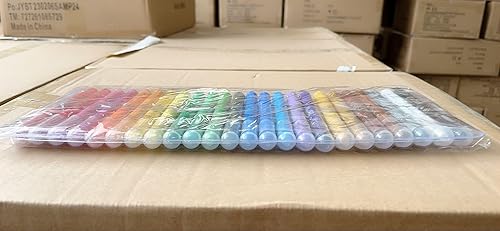 Miniatura 13 de Shuttle Art Crayones de gel de 24 colores para niños pequeños, juego de crayones no tóxicos para niños y niños, efecto de crayones de colores pastel