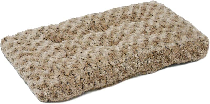 Cama para Cães e Gatos Pequenos MidWest Homes for Pets XXS QuietTime Deluxe Mocha Ombré Swirl, Lavável, 43,18 x 27,94 cm
