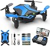 ATTOP Mini Drone for Kids with FPV Camera, Toys Gifts for Boys Girls with Voice Control, 3D Flips, Altitude Hold, Headless Mode, One Key Start, Trajectory Flight, RC Quadcopter Foldable Kids Drone