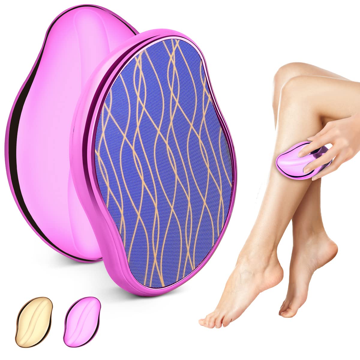 Amazon.com : MuiSci Crystal Hair Eraser Nano Crystal Painless Hair Removal  Tool for Men and Women Reusable Magic Crystal Hair Remover Stone for Body  Legs Arms Back Exfoliate : Beauty & Personal