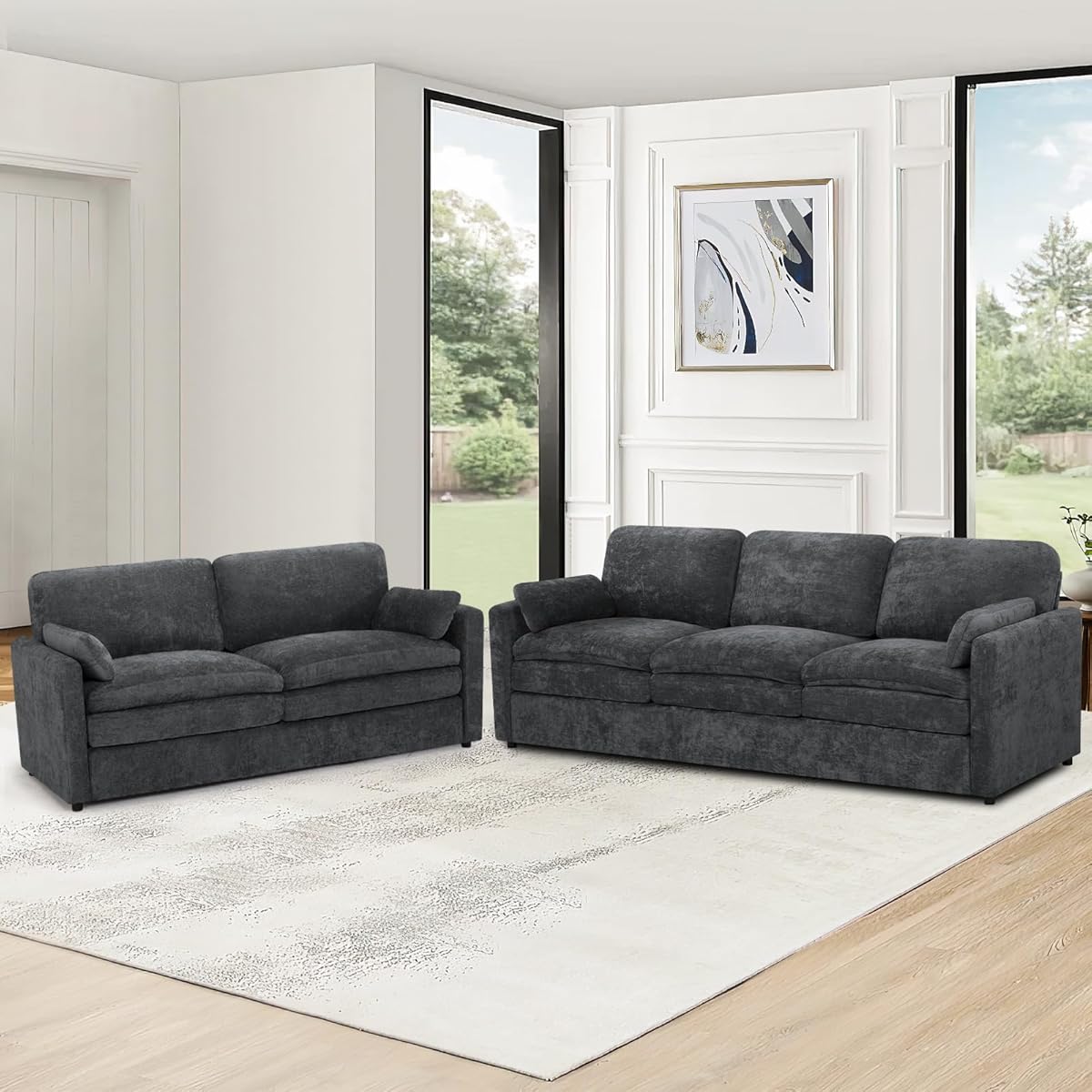 Chenille Sofa Set
