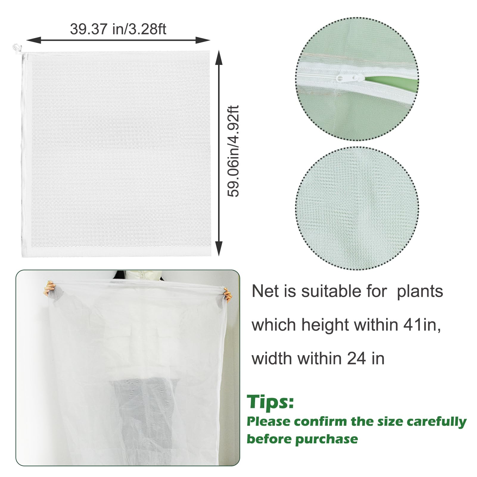 1Pc Insect Bird Barrier Netting Mesh - Image 2