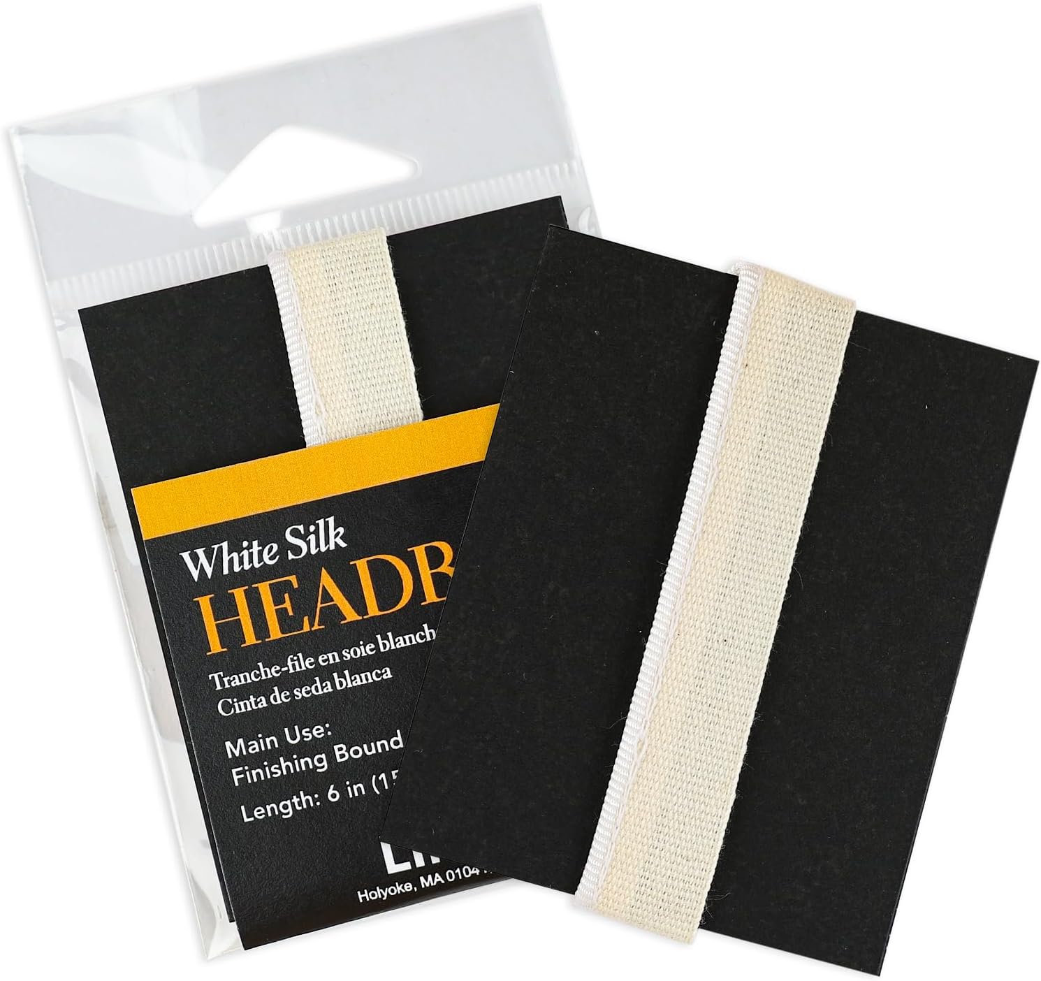 Lineco Silk Bookbinding Headband, White, 6 Inch | Finishing Touch for Bound Books. Binding, DIY, Crafts, Projects, Journals, Scrapbooking, Decoration