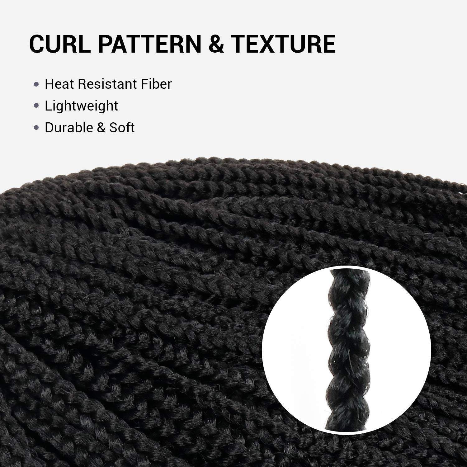 12 Inch 6 Pack AU-THEN-TIC Box Braid Crochet Hair Crochet Box Braids Hair Mambo Twist Braiding Pre-Stretched Pre Looped Synthetic Hair Extensions (12 Inch (Pack of 6), 1B (Off Black))