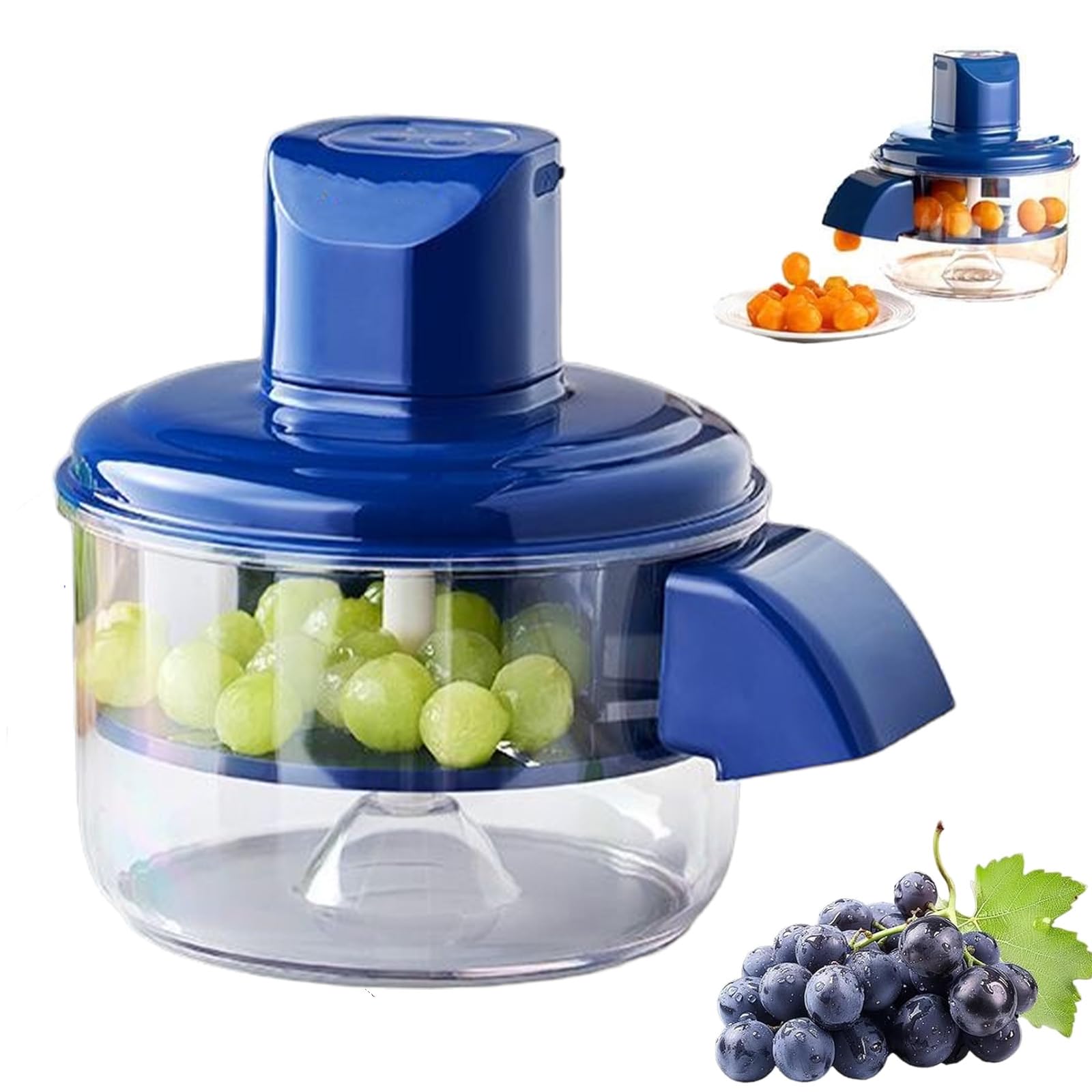Máquina peladora eléctrica de uva, herramienta automática para pelar tomates de frutas pequeñas, pelador de ayuda recargable, para uva, cereza, tomates (1 unidad)