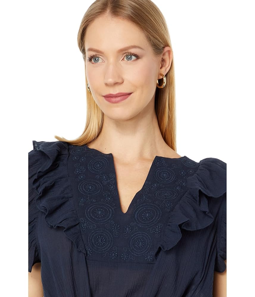 Tommy Hilfiger Tiered Ruffle Dress Sky Captain XS (US 0-2