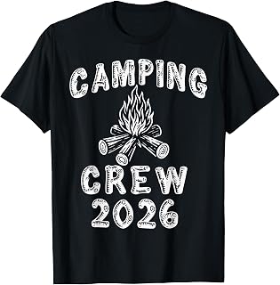 Funny Outdoor Group Camping Crew 2026 T-Shirt