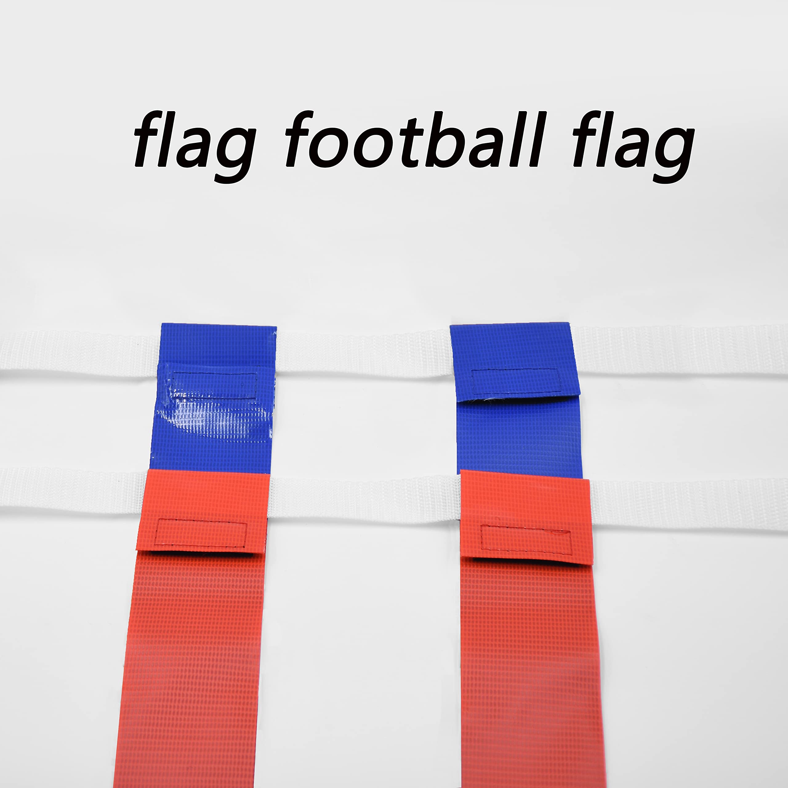 Set di bandierine da calcio per giocatori, 14 cinture resistenti e durevoli con 42 bandiere, bonus 4 coni e 1 borsa con coulisse (21 bandiere rosse e 21 bandiere blu), attrezzatura per allenamento di