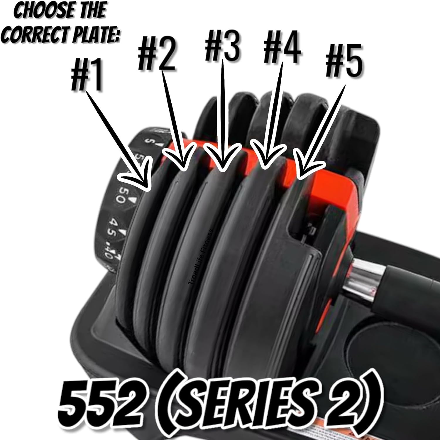 SelectTech 552 (Series 2) Weight Plate - Replacement for Bowflex 552 (Series 2) Adjustable Dumbbells - (Choose your plate)