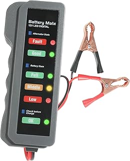 SCUARI Car Battery Tester,Car Accessories Relay Tester,12V Automotive Digital Battery Alternator Tester with LED Indicatio...