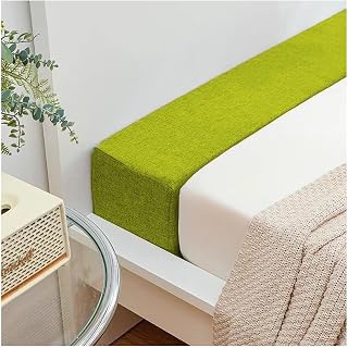 Cojín de cama para cabecero, extensión de colchón para llenar espacio de pared, funda extraíble, color verde, 140 x 20 x 25 cm, perfecta para comodidad y estilo en la decoración del dormitorio