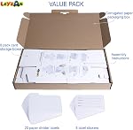Trading Card Storage Box, 8 Pack - 1000 Count Cardboard Storage Box with dividers & labels for TCG/Magic/Mtg storage and Collection