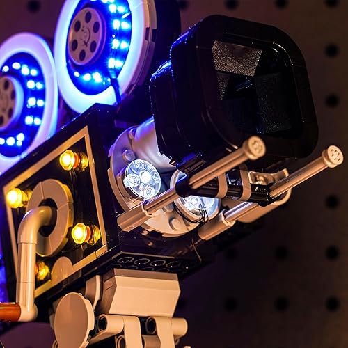 Miniatura 4 de LocoLee Kit de luz LED para cámara Lego Disney, Walt Disney Tribute 43230 Lego Polaroid, versión de control de luz, juego de iluminación compatible