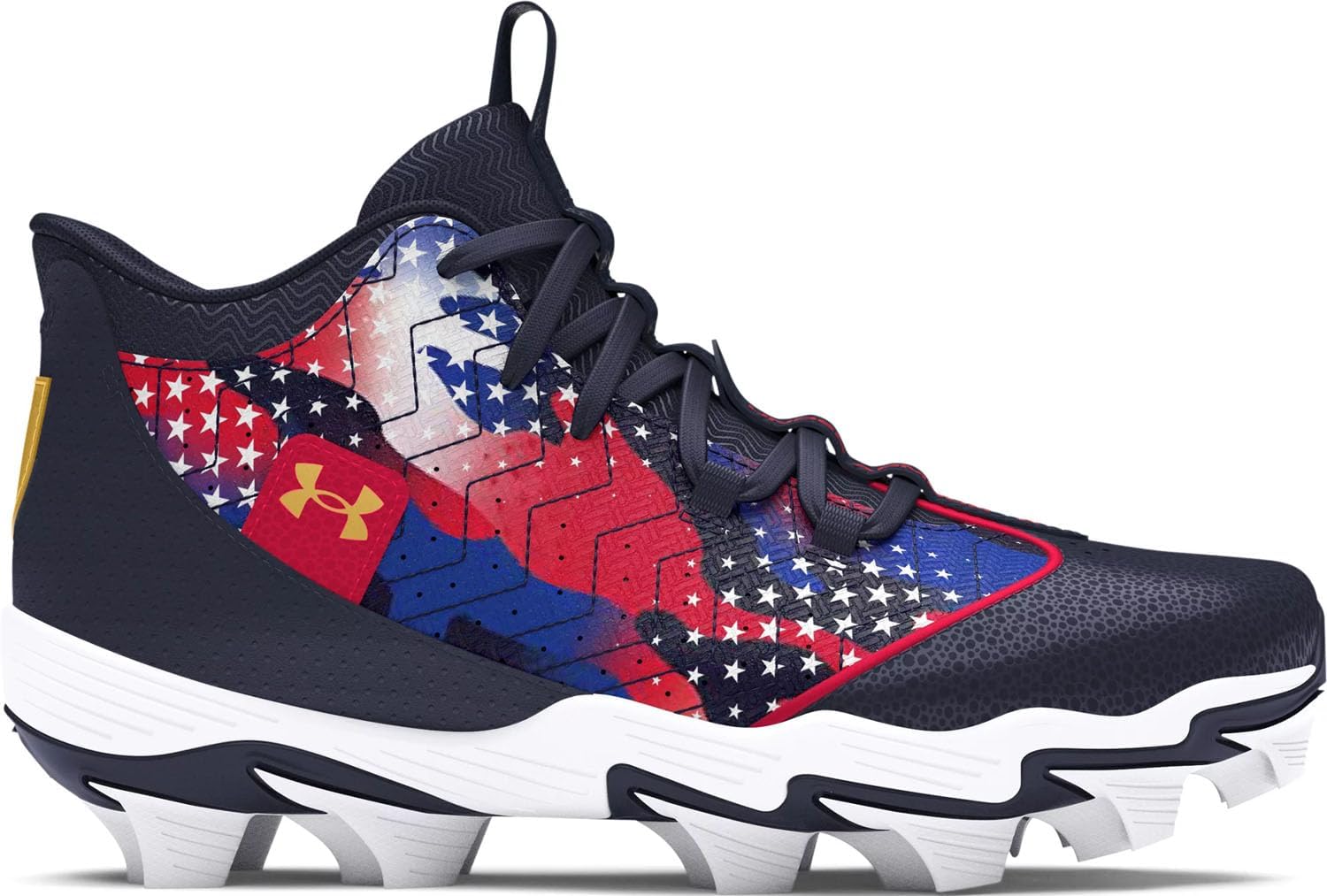 Under Armour Boy's Harper 9 USA Rubber Molded Baseball Cleats