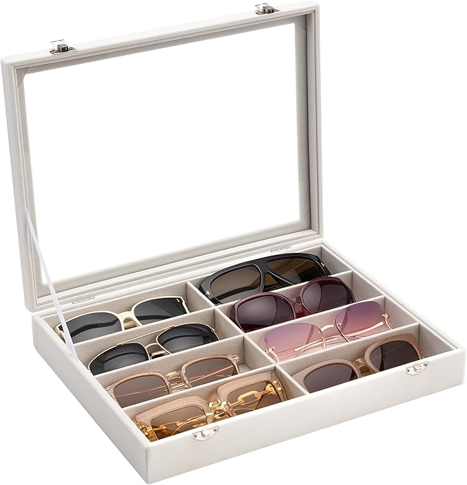 Porta Occhiali Da Sole Boîte Rangement Lunettes Acrylique - 4 Tiroirs Transparents - Pour Bijoux, Cosmetics Support Lunettes Acrylique