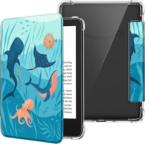Miniatura 19 de Fintie Funda delgada para Kindle de 6 pulgadas (11ª generación - versión 2024/2022), ultra transparente, suave, flexible, transparente, carcasa