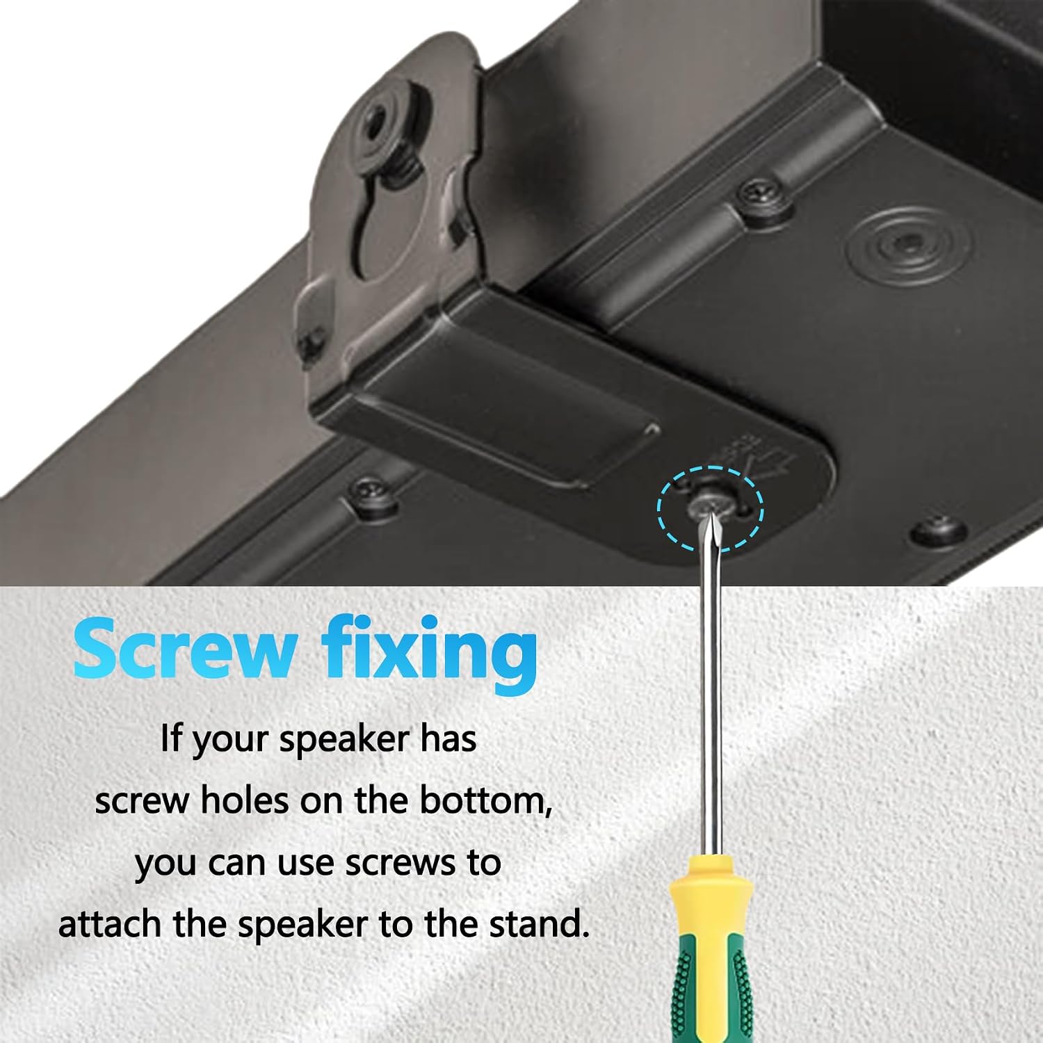 Soundbar Stand Wall Mount Compatible with Samsung HW-A550/ZA, HW-R50C/ZA, HW-R60C/ZA, HW-R650/ZA, HW-B650/ZA, HW-A45C/ZA, HW-A50M/ZA, HW-A650/ZA, HW-R50M/ZA, HW-R550/ZA, HW-T45C/ZA Soundbar