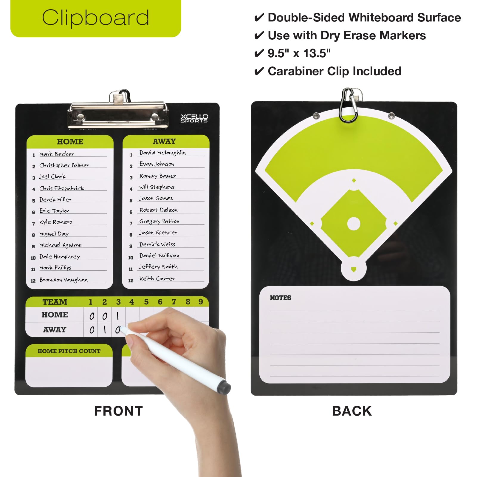 Amazon | Xcello Sports 野球スコアブックキット ラインナップカード