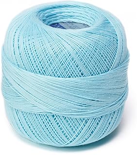 Crochet OMEGA NO.20 [30grs] - 100% Mercerized Cotton Yarn for Fine Crochet - Color 41-Aqua Blue 242 - Buy now