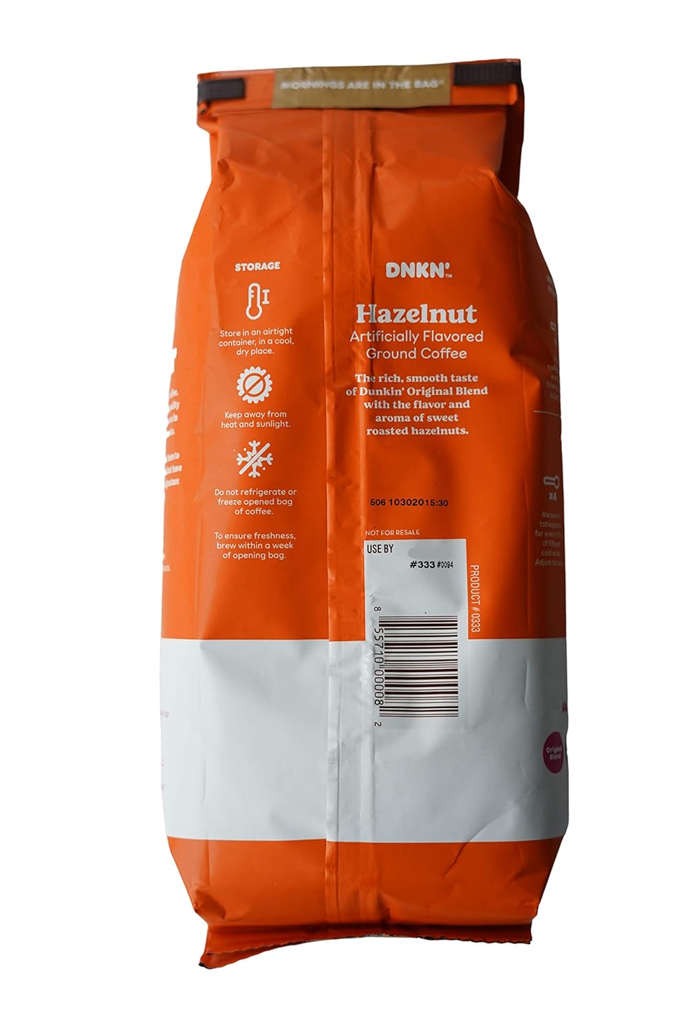 Dunkin' Donuts Ground Coffee 1 LB. Bag Multi Pack (Hazelnut, Three Pack)