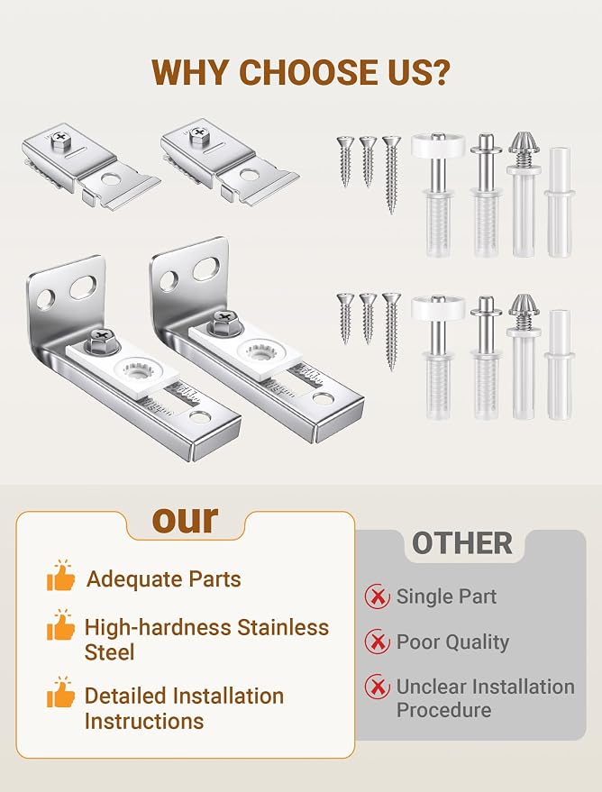Kit de Herrajes para Puertas Bifold 2 Piezas miniatura 6