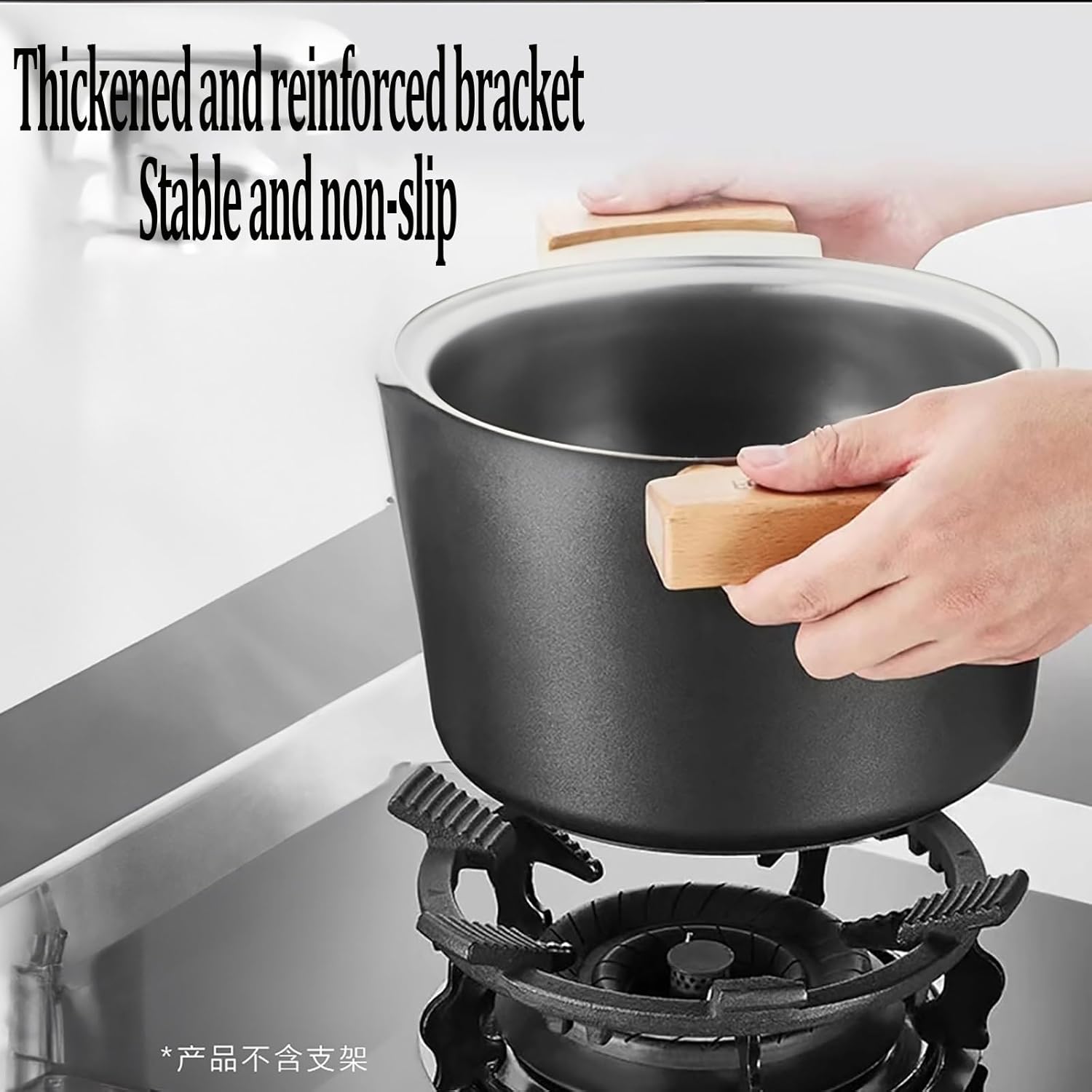 Gas Cooker Wok Support Ring Pot Rack Professional Practical, Reusable, Gas Ring Reducer Wok Stand Rack for Restaurant(6-Prong Legs)