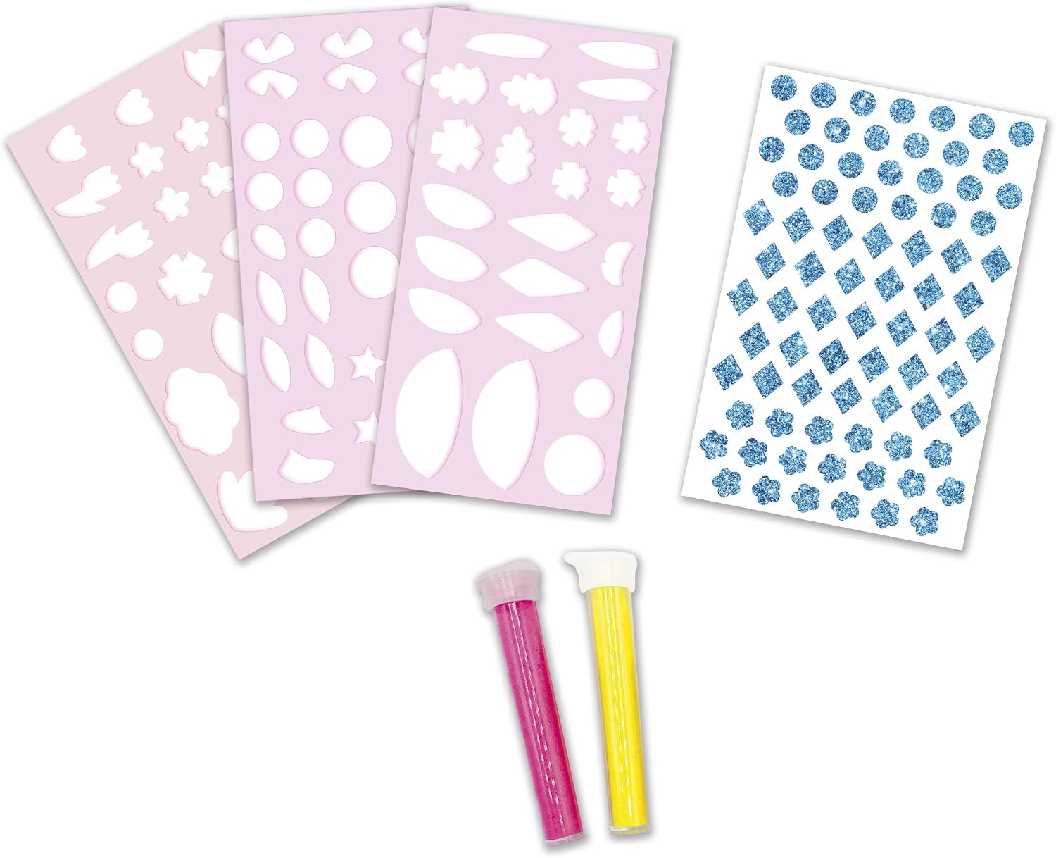 Janod - Foam and Fluorescent Sand Stickers - 3 Boards - Forest Animals Theme - Les Ateliers Du Calme - Children's Creative Leisure Kit - Concentration and Creativity - from 6 Years - J09166