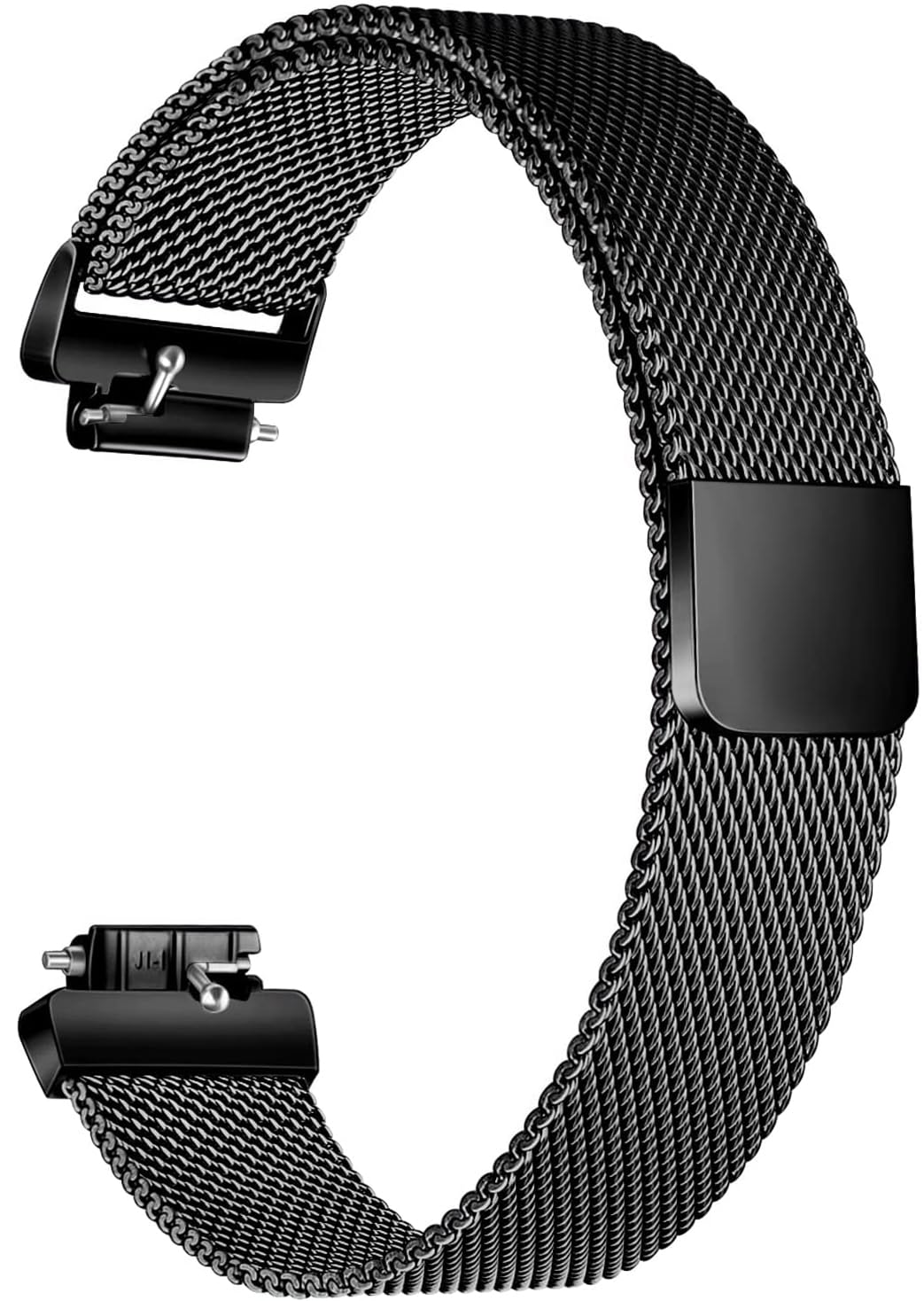 Zitel Band Compatible with Fitbit Inspire 2 Strap for Inspire 2 / Inspire HR/Ace 2 Stainless Steel Magnetic Lock Metal Band (Black)-image-8