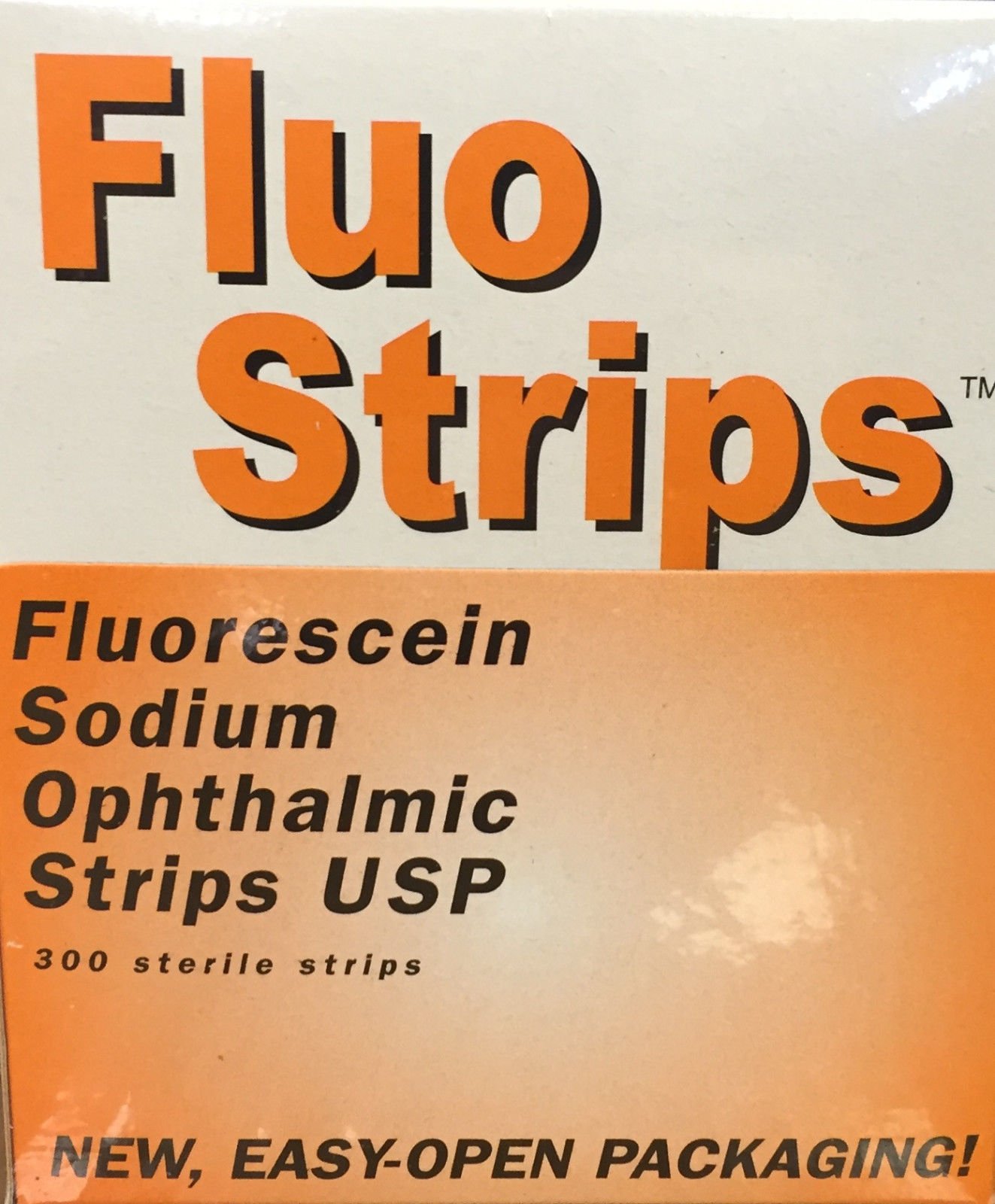 300 Bandelettes Fluo Bandelettes Ophtalmiques Colorées de 1 mg de Fluorescéine Sodique U.S.P Bio Glo Fluorets