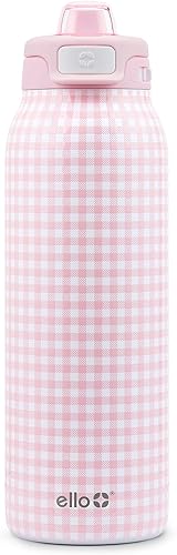 Miniatura 63 de Ello - Botella de agua Pop & Fill, acero inoxidable, tecnología llenado rápido, metal con aislamiento al vacío de doble pared, tapa antifugas, sin