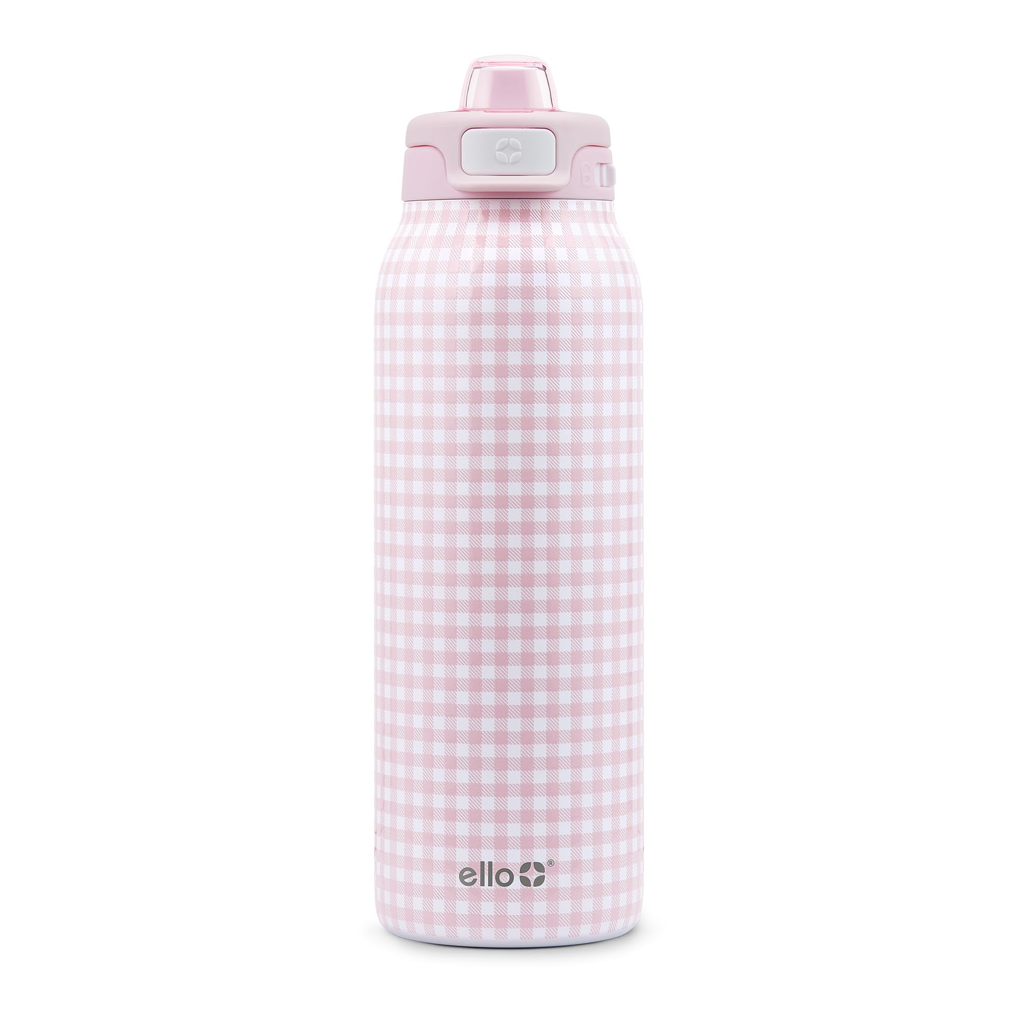 Ello Pop &amp; Fill Insulated Stainless Steel Water Bottle with Quick Fill Lid, Leakproof Locking, Sip or Chug Spout, BPA-Free, Double Wall Vacuum Insulated for Sports, Travel &amp; School- 22oz / 32oz / 40oz
