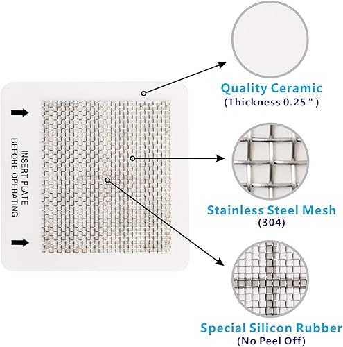 Miniatura 3 de Placas de ozono de cerámica universales para generadores de ozono genéricos, purificador de aire de purificación lavable, placas de ozono de