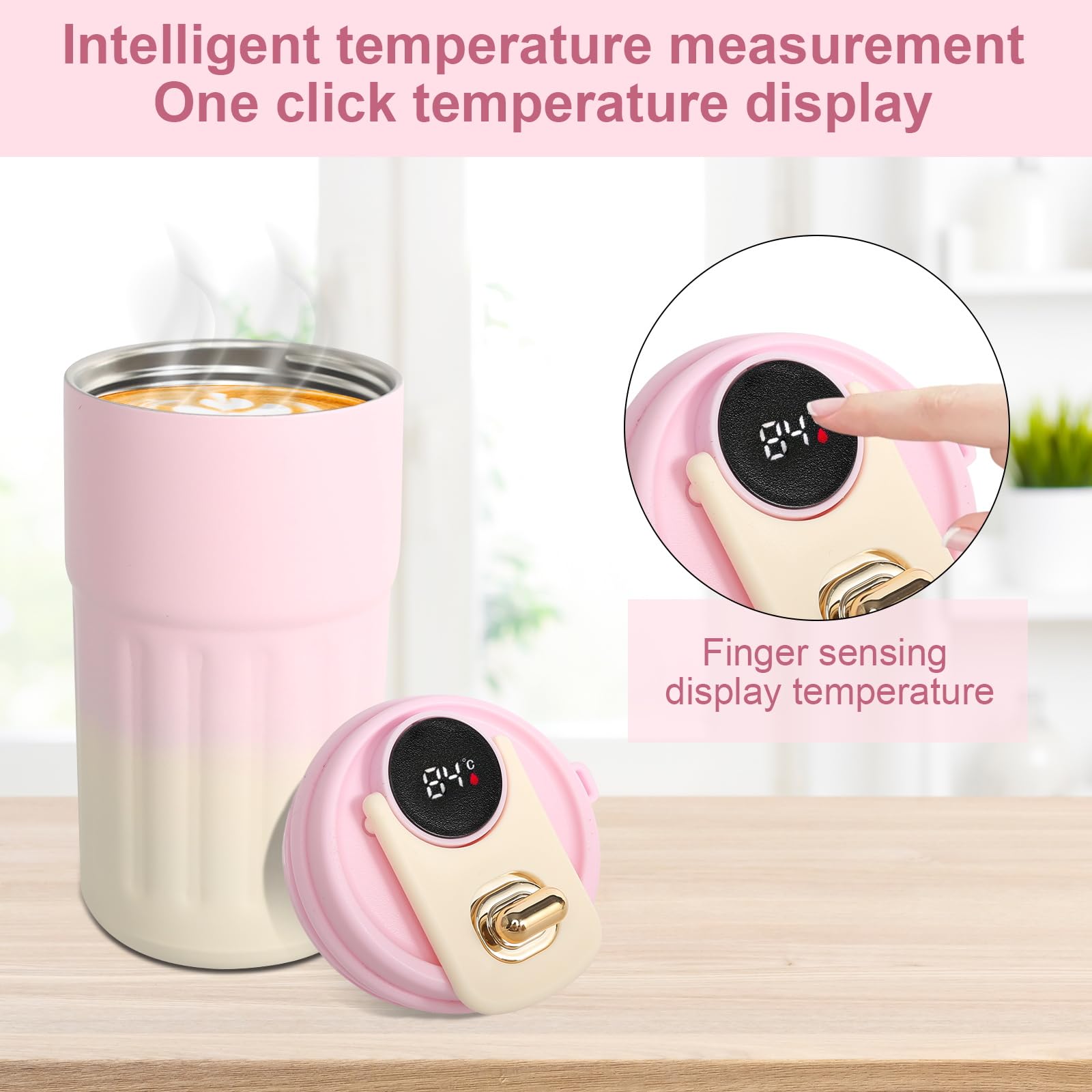 Water Bottle Flask Stainless Steel Flask for Hot Drink 450mL - Image 3